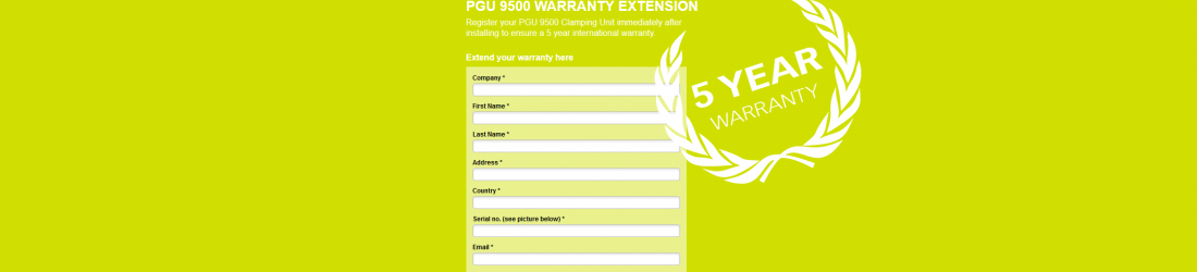 PGU 9500 WARRANTY EXTENSION